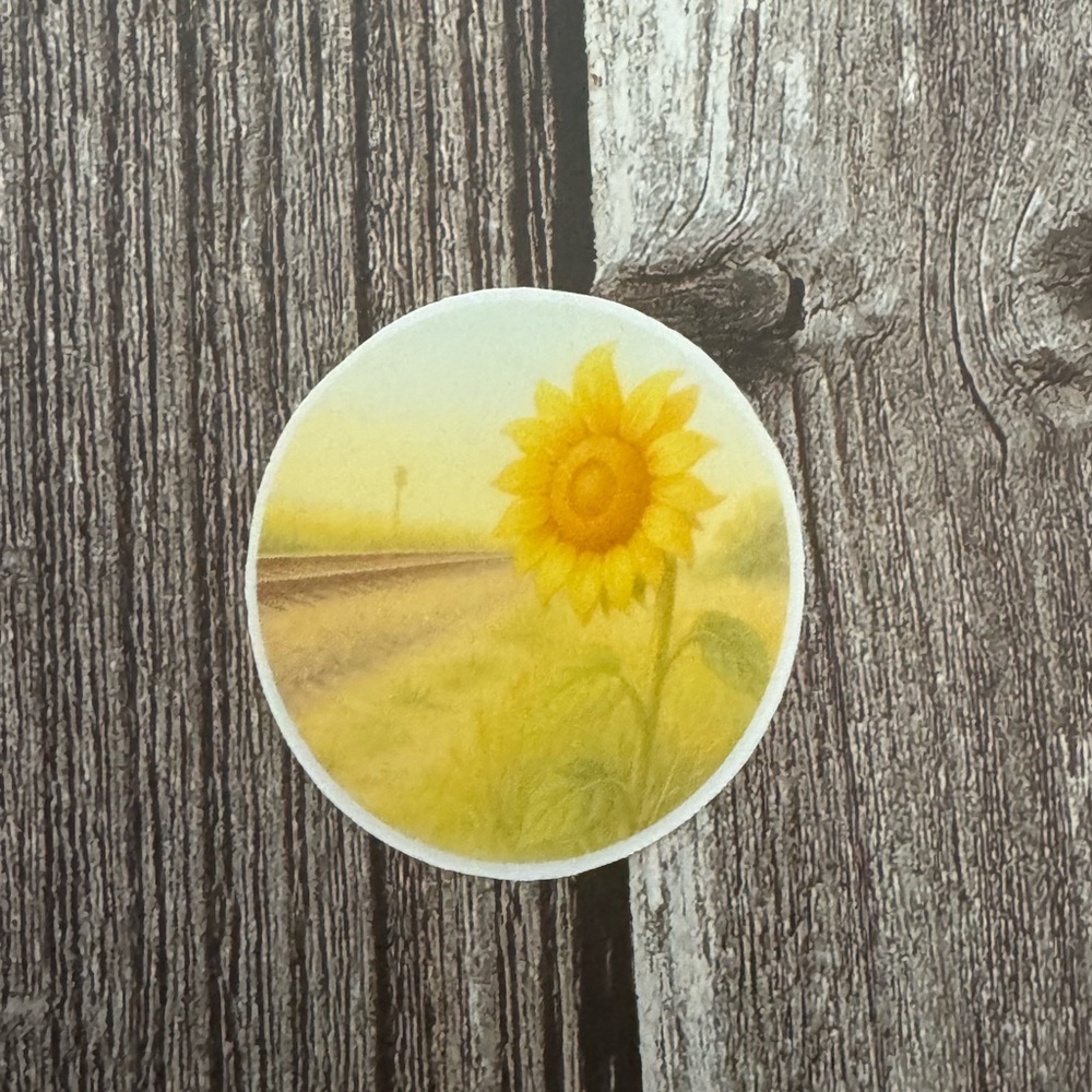 Sunflower Railroad Sticker
